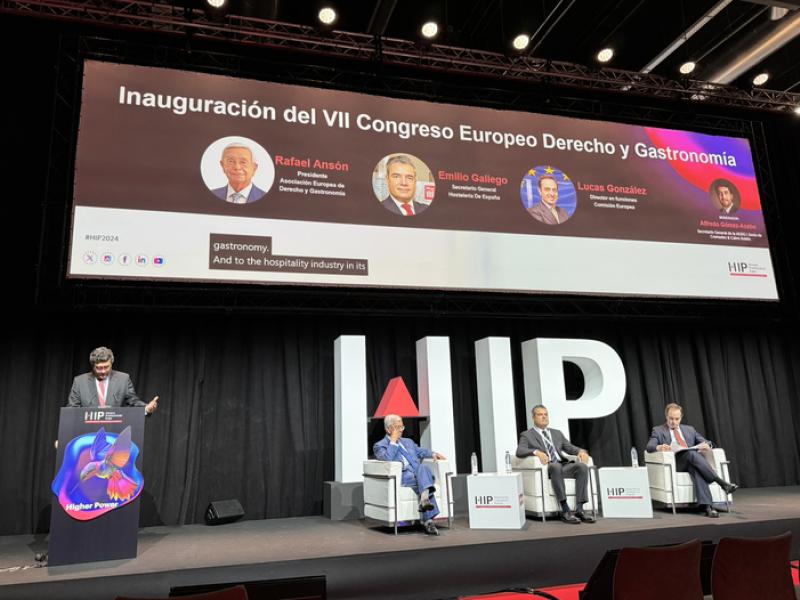 VII Congreso Europeo de Derecho y Gastronomía en HIP