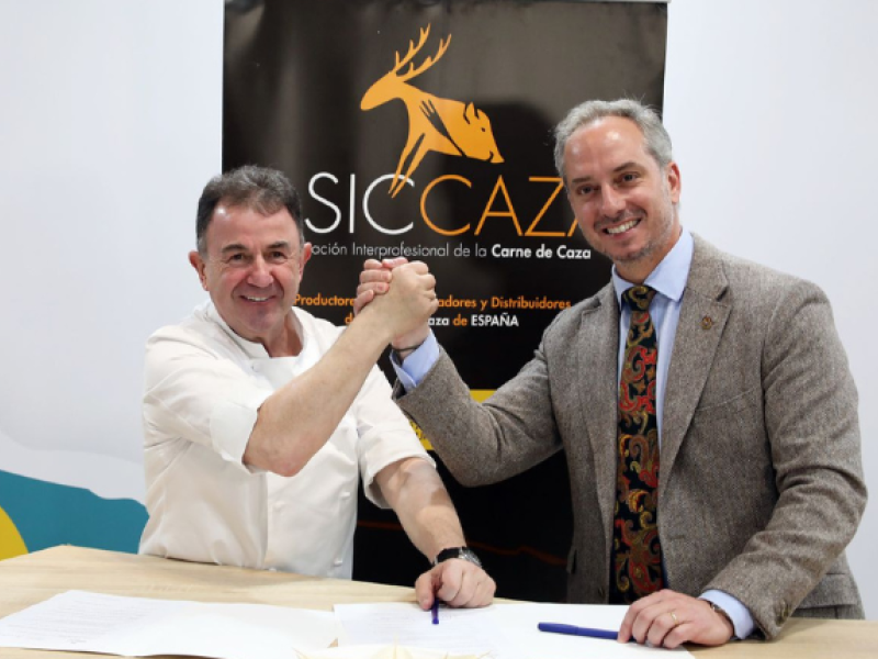Martín Berasategui y ASICCAZA promocionan la carne de caza