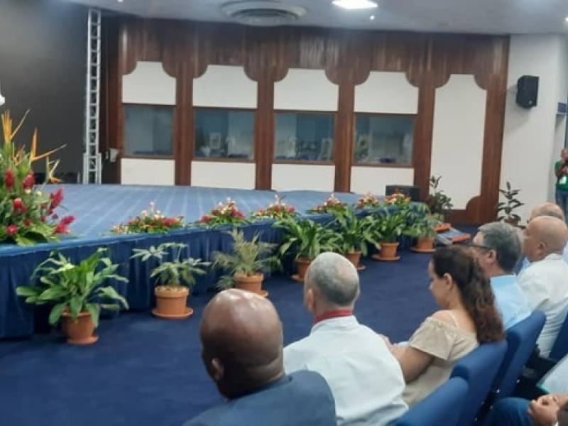 Adalberto Venero Lemus, viceministro del Ministerio de Turismo (MINTUR), durante la inauguración de la XIII edición del Festival Varadero Gourmet. Foto Raúl Abreu.