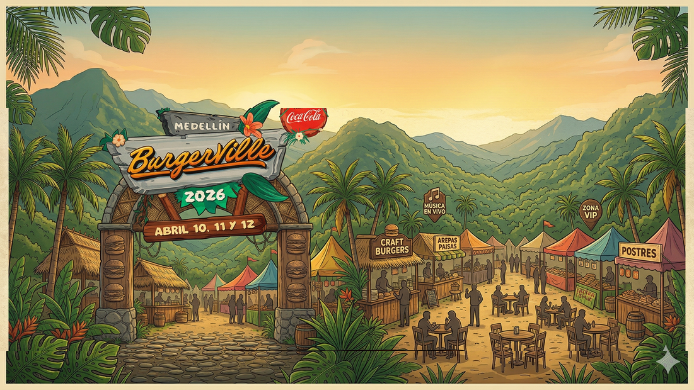 cartel Burgerville Medellín 2026