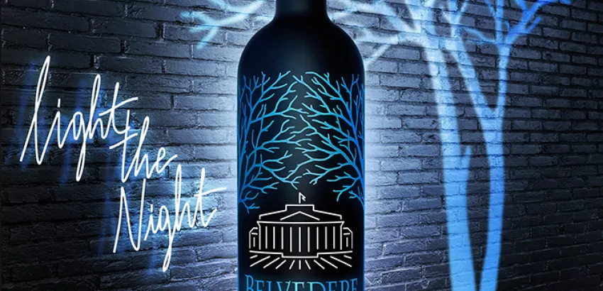 Belvedere Vodka presenta la nueva botella luminosa Belvedere Vodka presenta la nueva botella luminosa