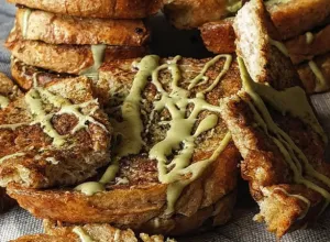 Torrija con salsa de Matcha