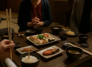 Cinco cosas que nunca debes hacer al sentarte en una mesa en Japón