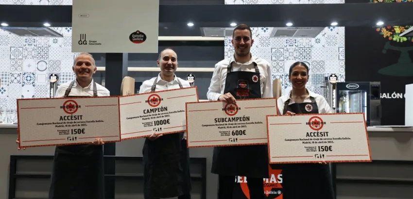 David Quirós, propietario de Espacio Quirós en Torrejón de Ardoz, ha ganado el 8º Campeonato de Tiraje de Cerveza Estrella Galicia