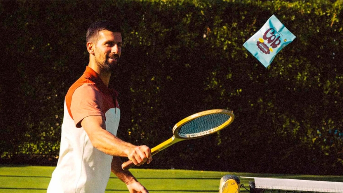 Djokovic presenta las palomitas sin maíz Djokovic presenta las palomitas sin maíz