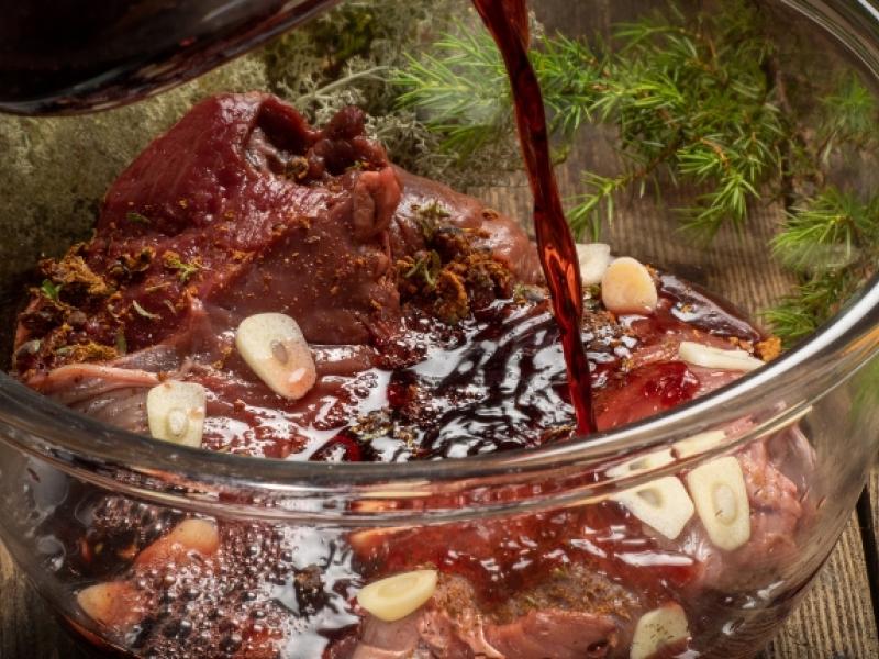 marinado de carnes con alcohol