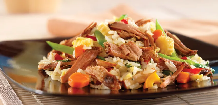 arroz frito-plato