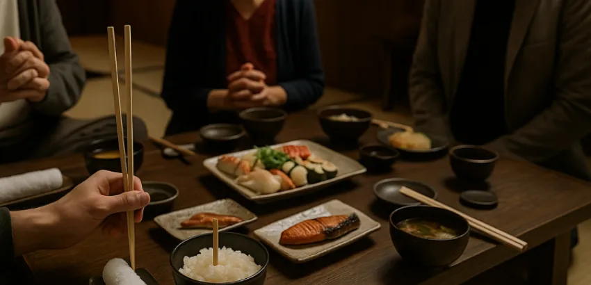 Cinco cosas que nunca debes hacer al sentarte en una mesa en Japón Cinco cosas que nunca debes hacer al sentarte en una mesa en Japón