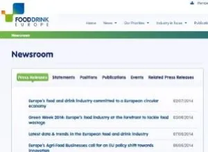 Food Drink Europe, la web de la industria agroalimentaria en Europa