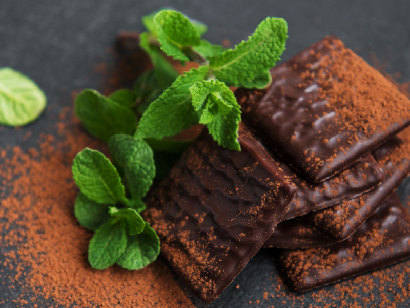 chocolate con menta