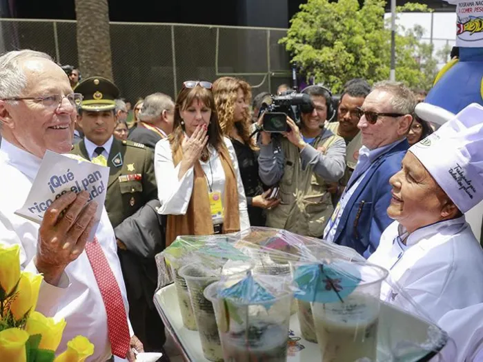 Pedro Pablo Kuczynski, presidente de la República inauguró Mistura 2017 y la catalogó como un emblema de la comida nacional.