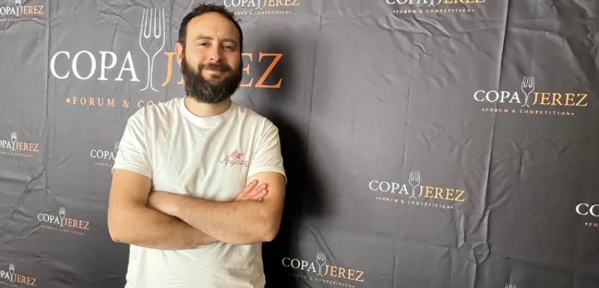 David Villalón sumiller de Angelita David Villalón sumiller de Angelita en XI Copa Jerez