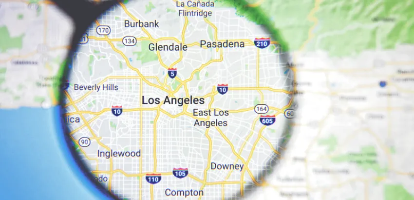 mapa ciudad Los Ángeles California mapa ciudad Los Ángeles California