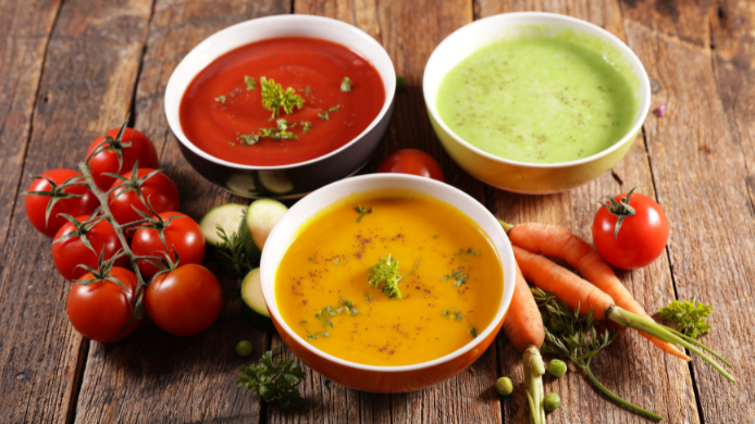 Las cremas frías de septiembre están protagonizadas por vegetales de temporada