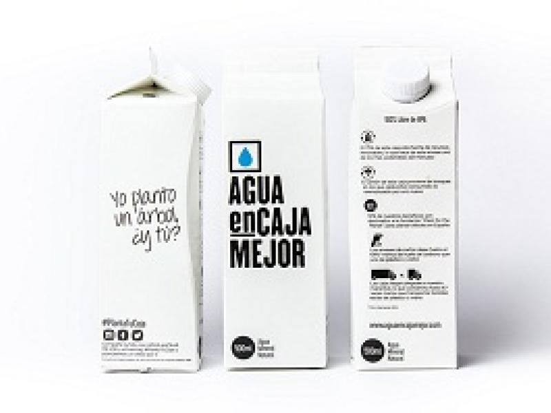 Agua en Caja Mejor, el agua mineral más amable con el medio ambiente y que contribuye a la reforestación