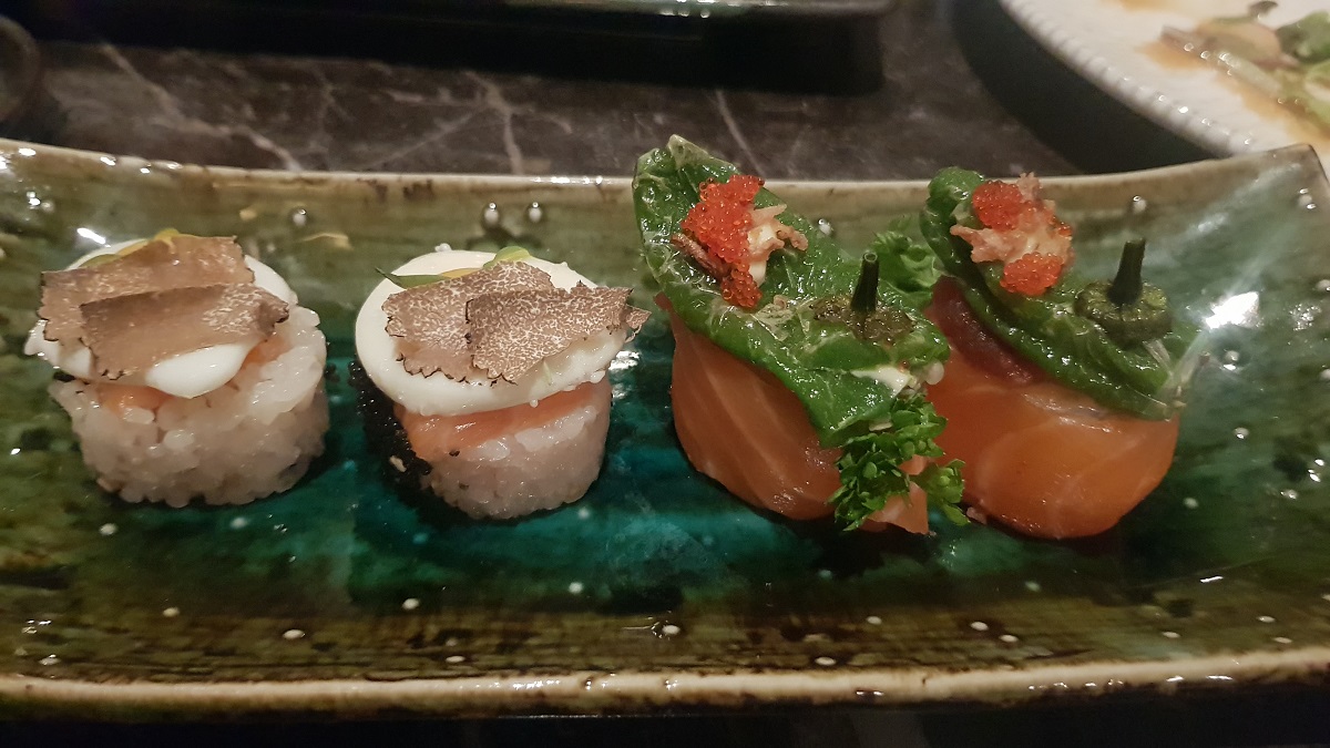 Platos de la gastronomía japonesa de Yakuza