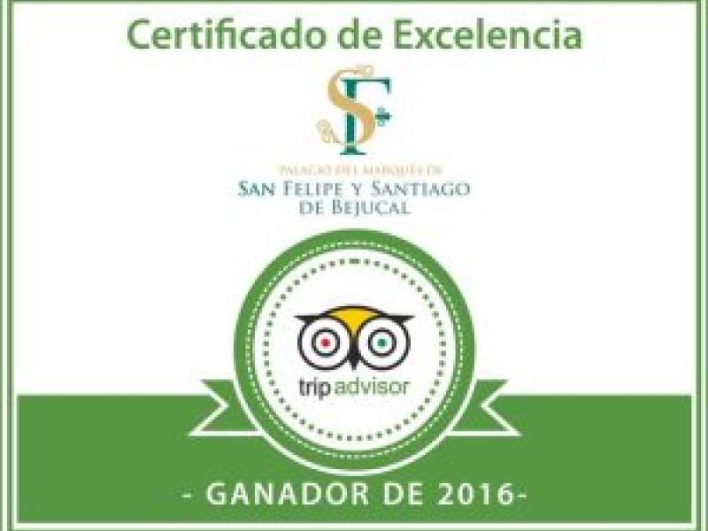 Tripadvisor certifica al hotel Palacio del Marqués de San Felipe y Santiago de Bejucal