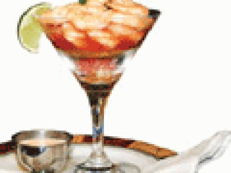Cóctel de camarones en salsa rosa