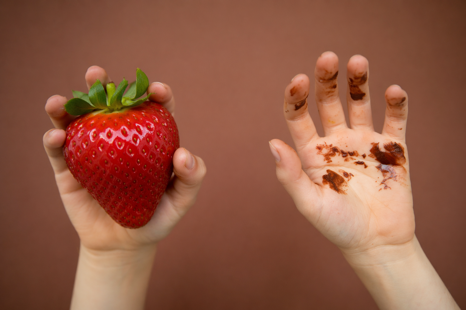 fresas con chocolate recetas niños