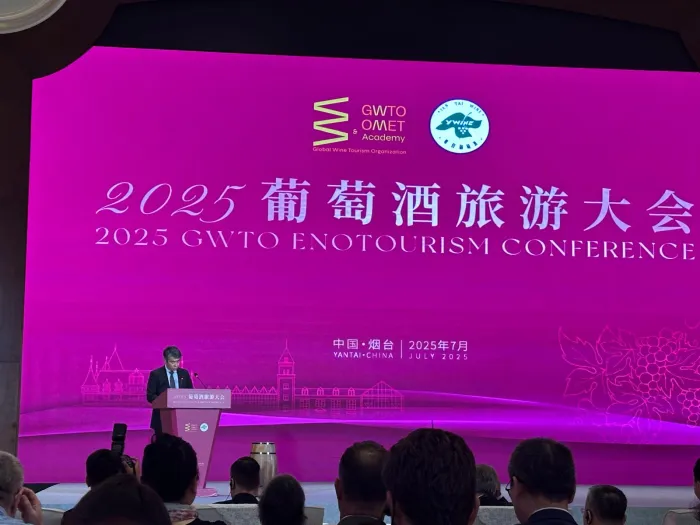 Ponente durante II Cumbre Mundial OMET del Enoturismo Responsable 2025
