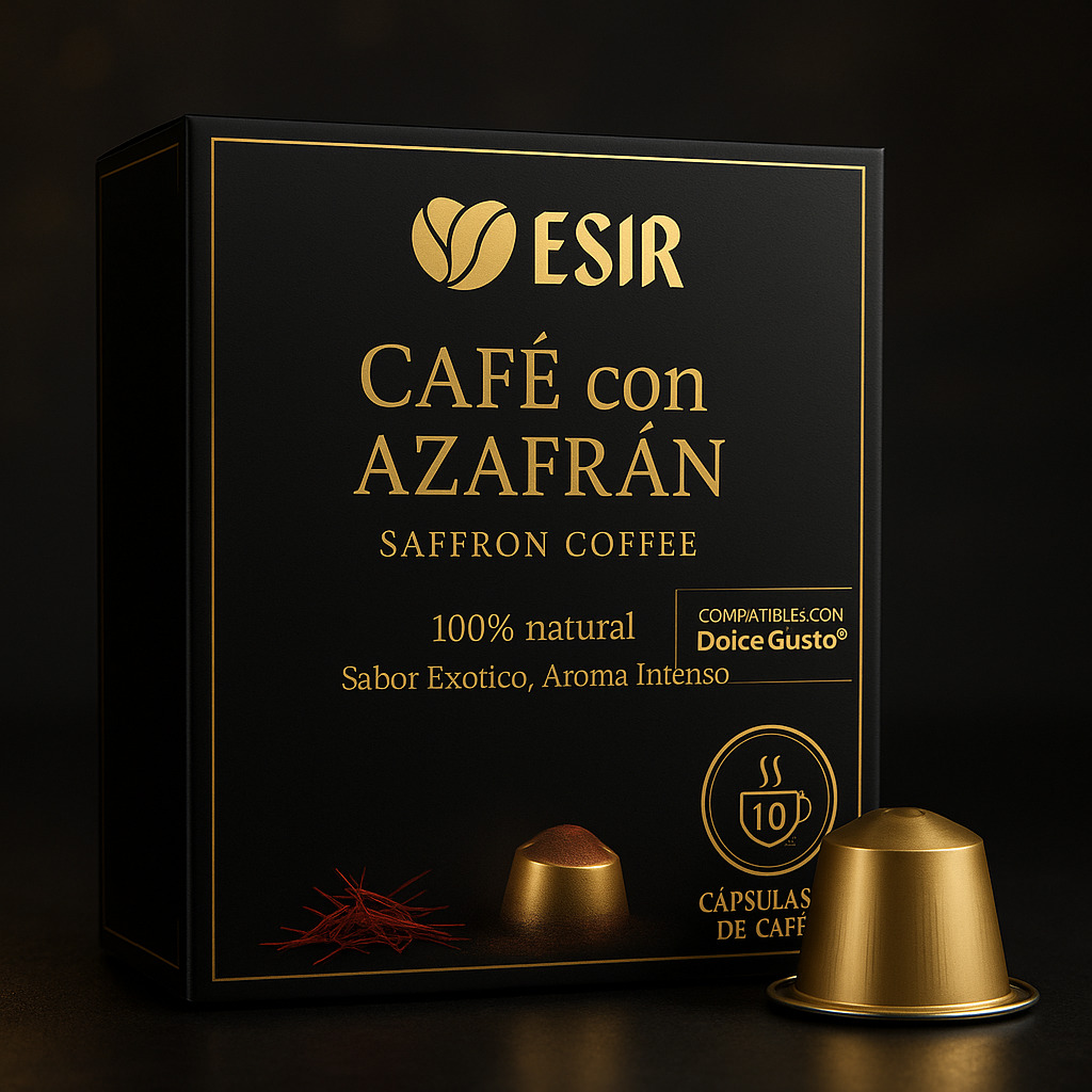 Café con azafrán en cápsulas de ESIR