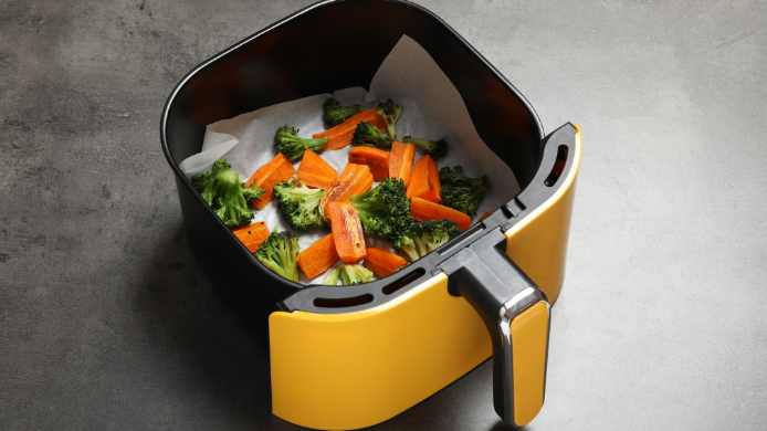 Papel vegetal en airfryer