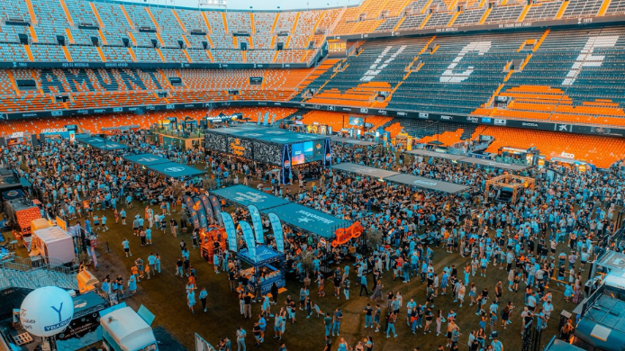 The Champions Burger en el estadio Mestalla de Valencia