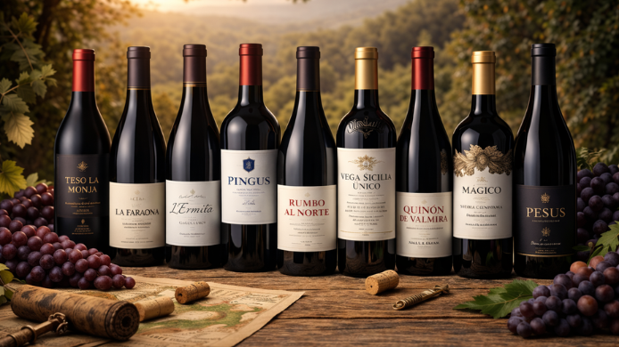 9 botellas con los vinos más caros de España