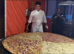 Hornean la pizza más grande de toda Cuba