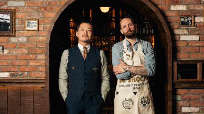 Shingo Gokan y Steve Schneider, propietarios de Sip & Guzzle 