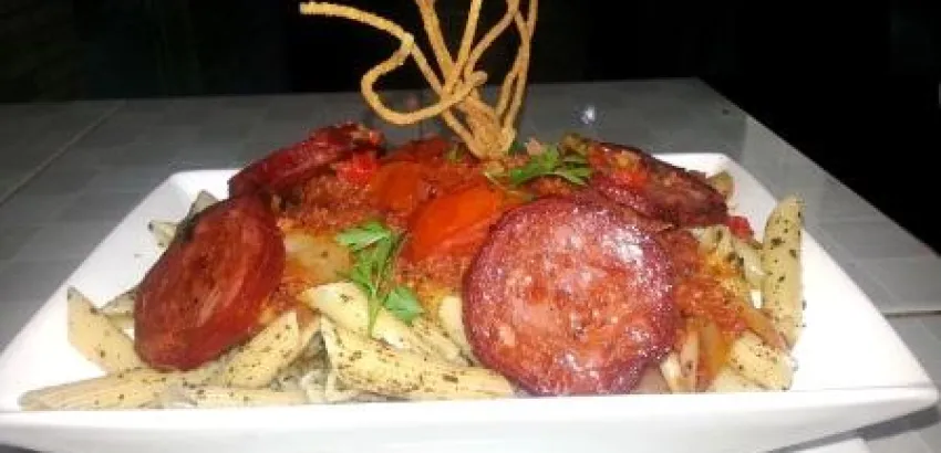 Macarrones con chorizo