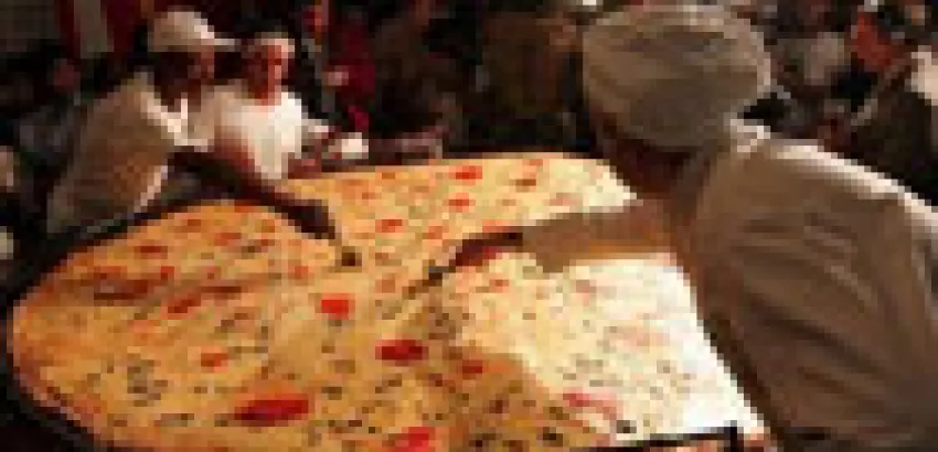 Brasil: Intentan hacer la pizza más grande del mundo
