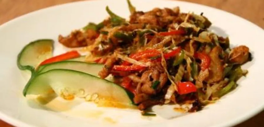 Recetas de la cocina regional santiaguera: Filetillos de pollo y vegetales