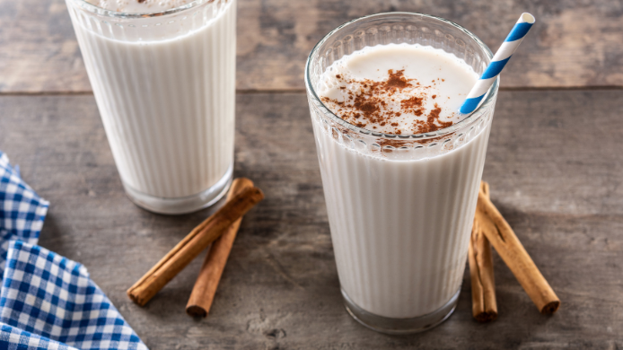 Horchata de chufa con canela