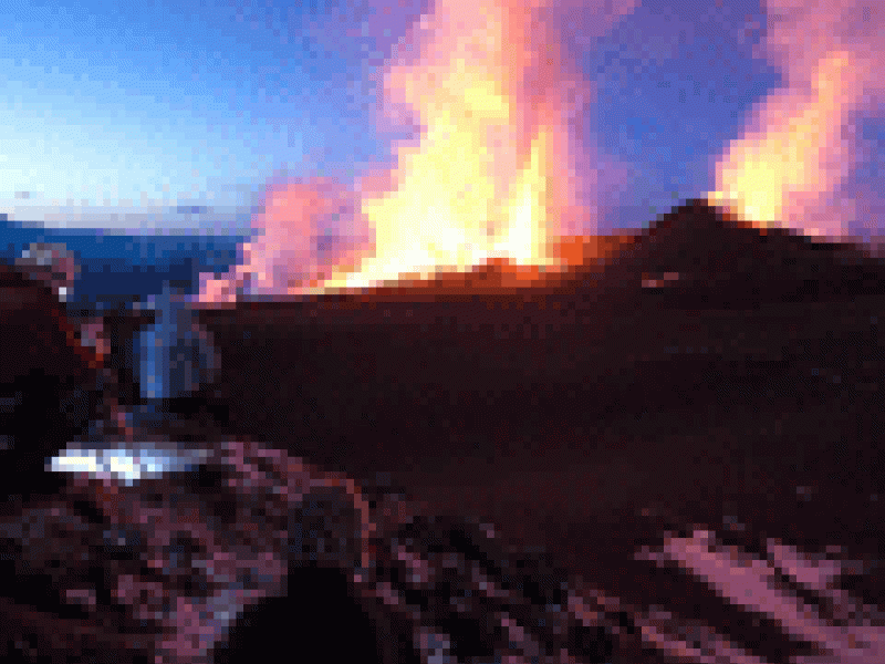 Los islandeses cocinan sus platos gourmet sobre la lava