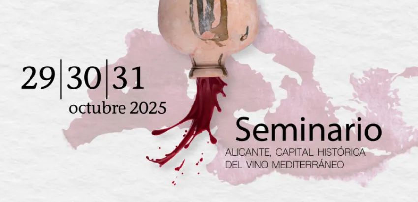 Congreso Alicante cartel congreso Alicante capital histórica del vino mediterráneo