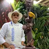 escultura de chocolate