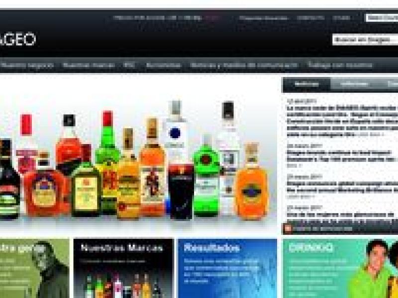 Diageo estrena web en español