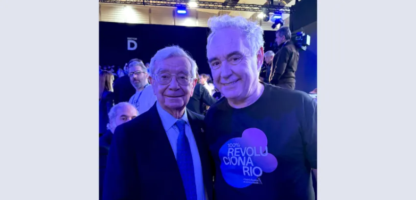 Rafael Ansón con Ferran Adrià en Madrid Fusión 2025 Madrid Fusión