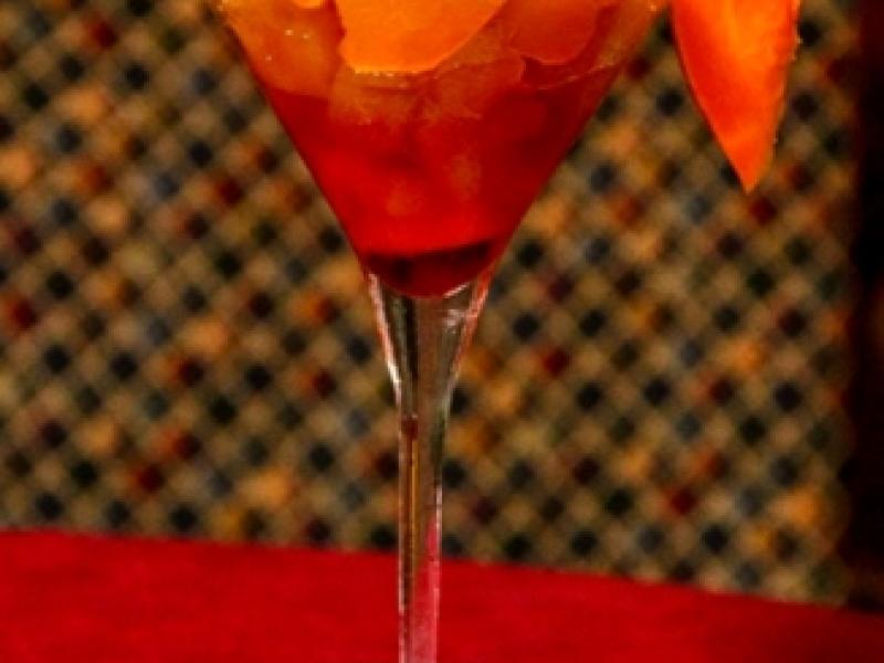 Fruta en almíbar con queso 
