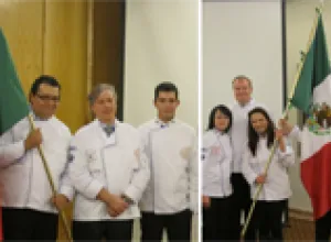 Abanderan a equipos mexicanos que representarán al país azteca en El Boucoused’Or y en la Coupe du Monde de la Pâtisserie