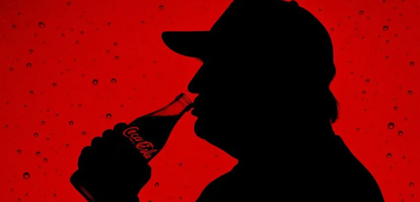 Trump Trump bebiendo coca-cola