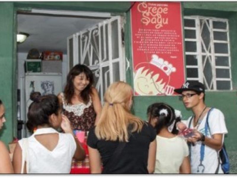 Una japonesa abre negocio en La Habana Vieja