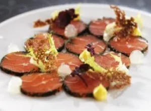 Trucha del Fiordo de Noruega con crema de huevo