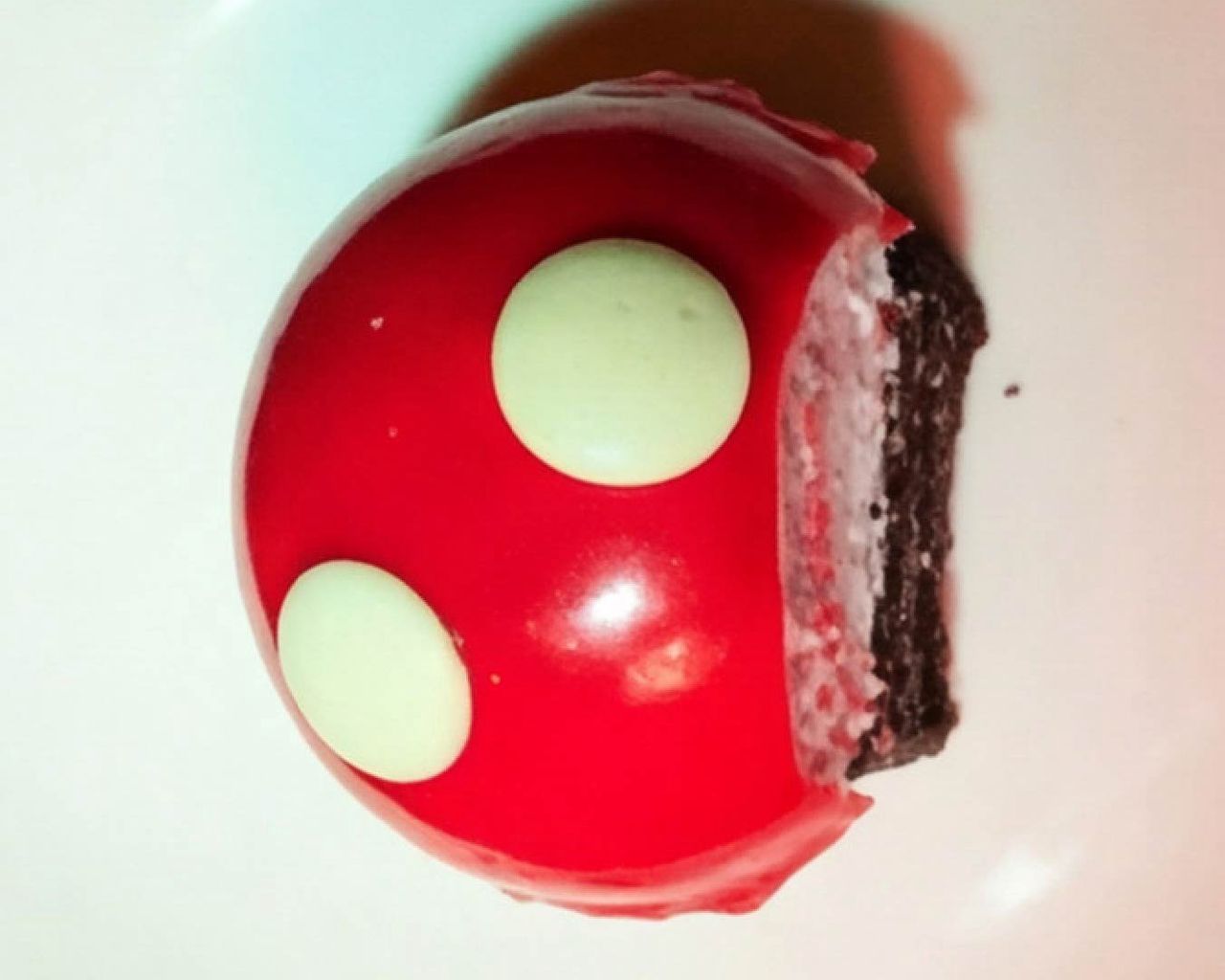 Postre de Luigi's inspirado en Toad