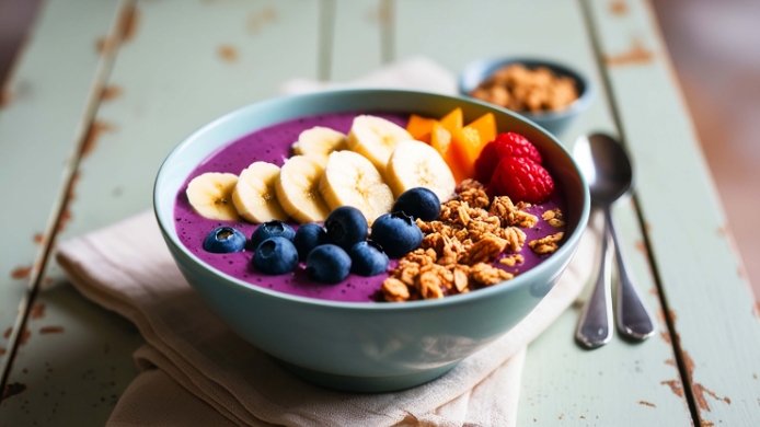 Los bowls de fruta con granola o avena son una gran opción para empezar el día