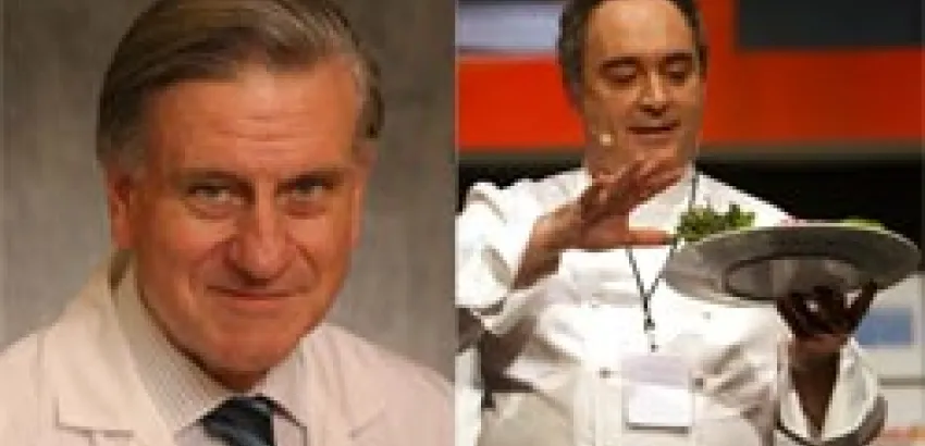Adrià y Fuster, académicos de número de la Real Academia de Gastronomía Adrià y Fuster, académicos de número de la Real Academia de Gastronomía