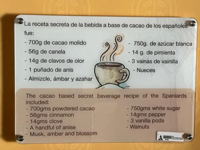Receta secreta de cacao