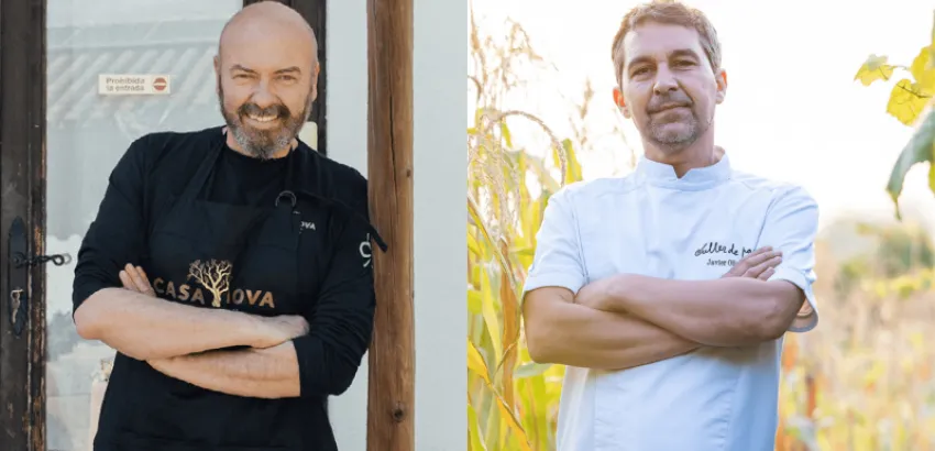 Cenas solidarias para combatir el hambre en Gaza Andrés Torres y Javier Ollero