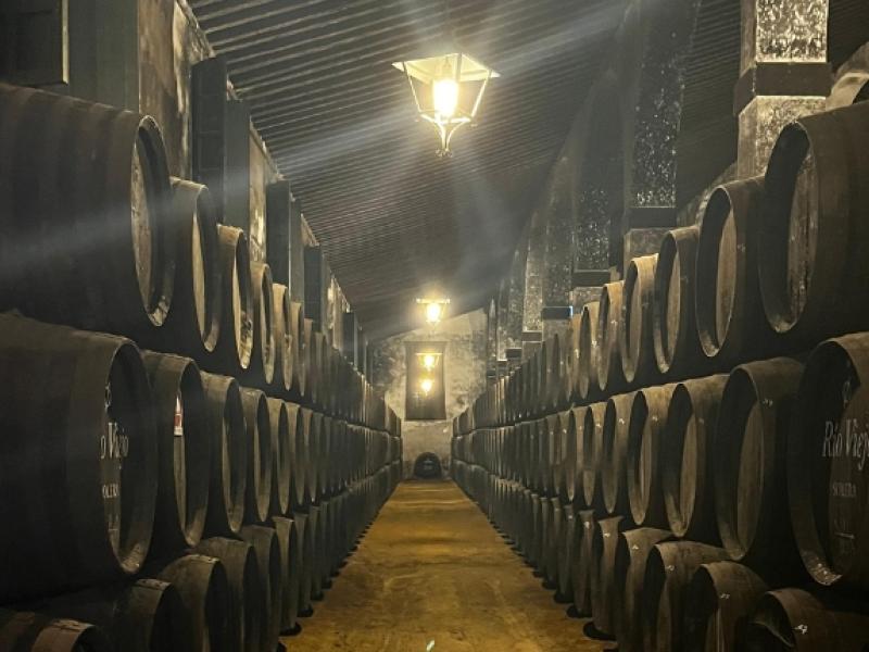 barricas de vinos generosos